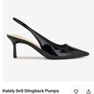 NINE WEST sling back pumps